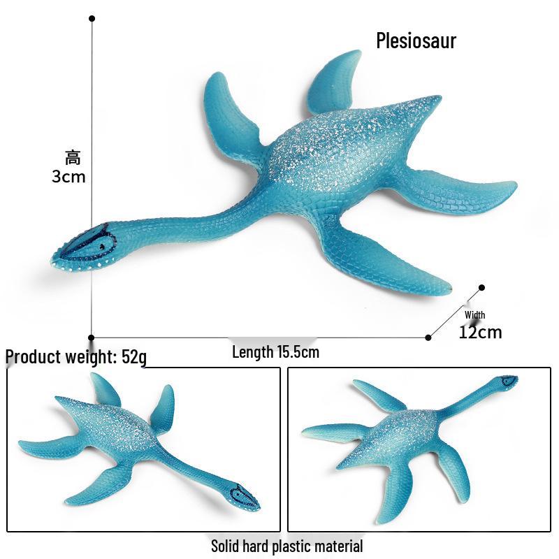 Jurassic Plesiosaur Dinosaur Model Toy - Solid Marine Life Gift for Boys