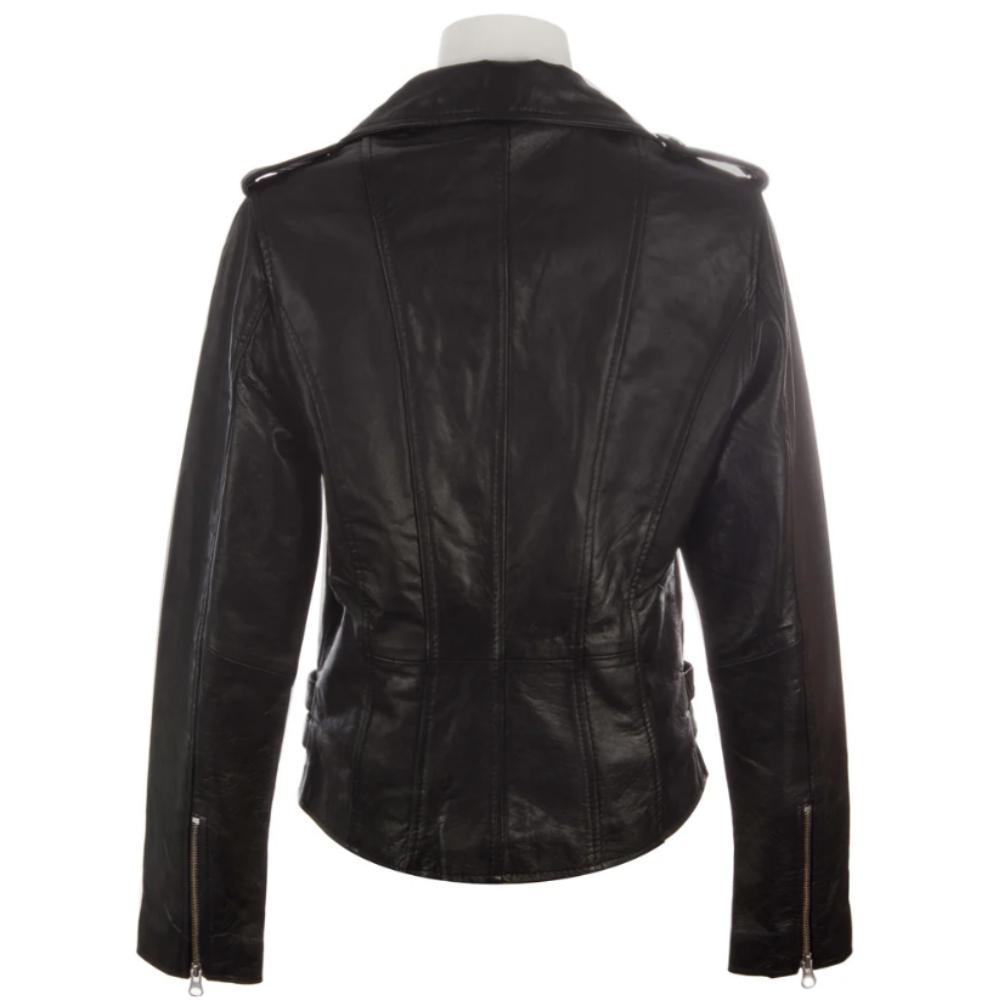 AVIATRIX Giacca da donna in vera pelle (AGSM) - Nero