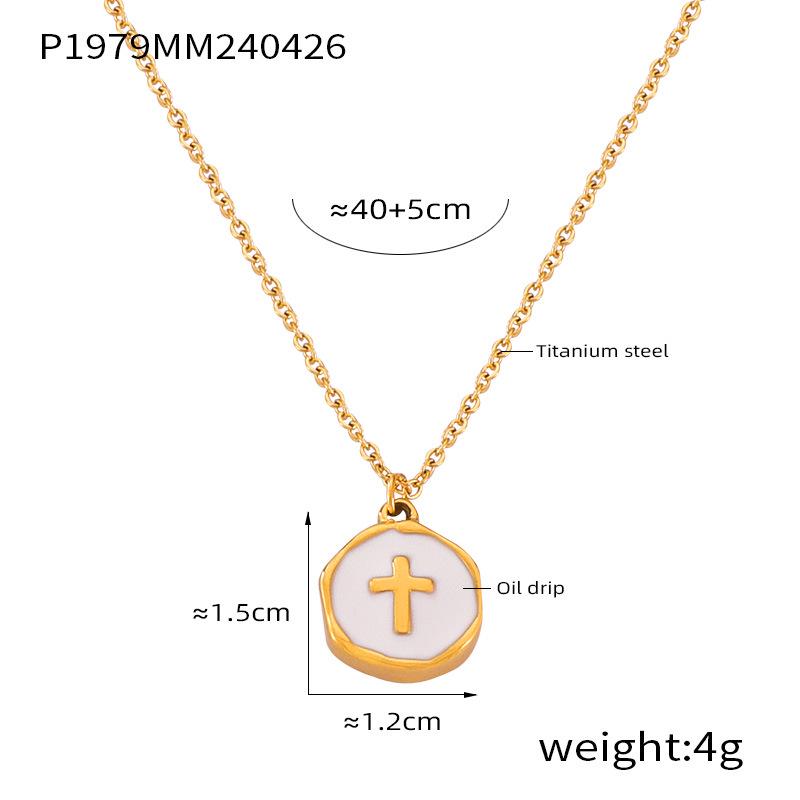 Heart Tassel Pendant Necklace: European & American Design, Titanium Steel Jewelry for Women