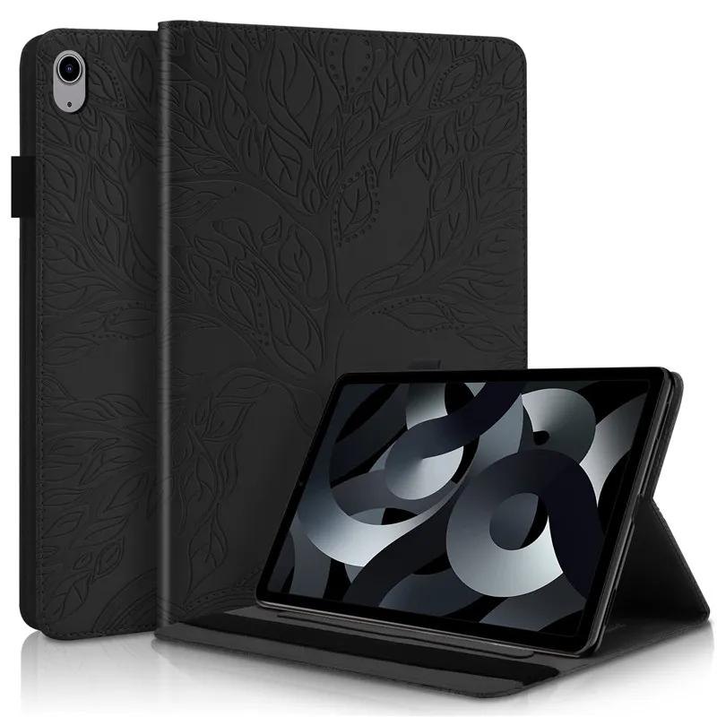 Tablet Coque for IPad A16 Case Emboss Tree Flip Wallet Stand Cover for Funda IPad 11 11th Generation 2025 Case Capa