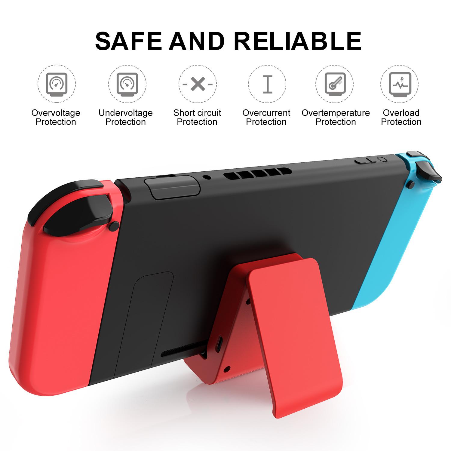

YD03 For Nintendo Switch/Switch Lite Type-C Charger Desktop Stand Charging Dock Red