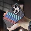 Carbon Fiber Pattern Ultrathin Bumper Case For iPhone 17 Air 16 16E 15 14 13 12 11 Pro Max Plus Stripe Hard Bumper Cool Cover