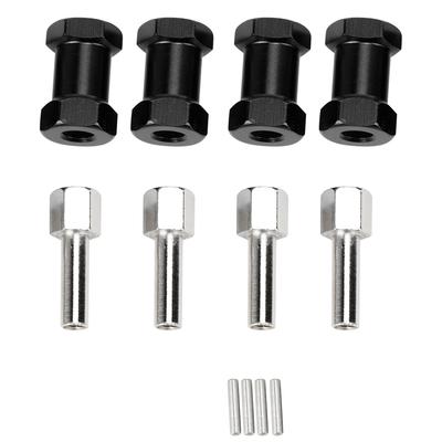 4PCS Aluminium Alloy 20mm Extension Connector 12mm Wheel Hub Hex Drive Adapter for 110 RC Drift