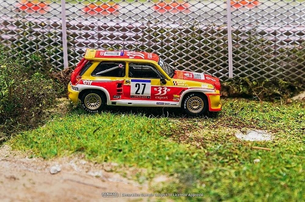 TARMACWORKS Renault 5 MAXI Turbo Tour de Corse Rallye de France 1985 Didier Occelli Produs finalizat 1/64 - Auriol/Bernard T64-TL061-85TDC27