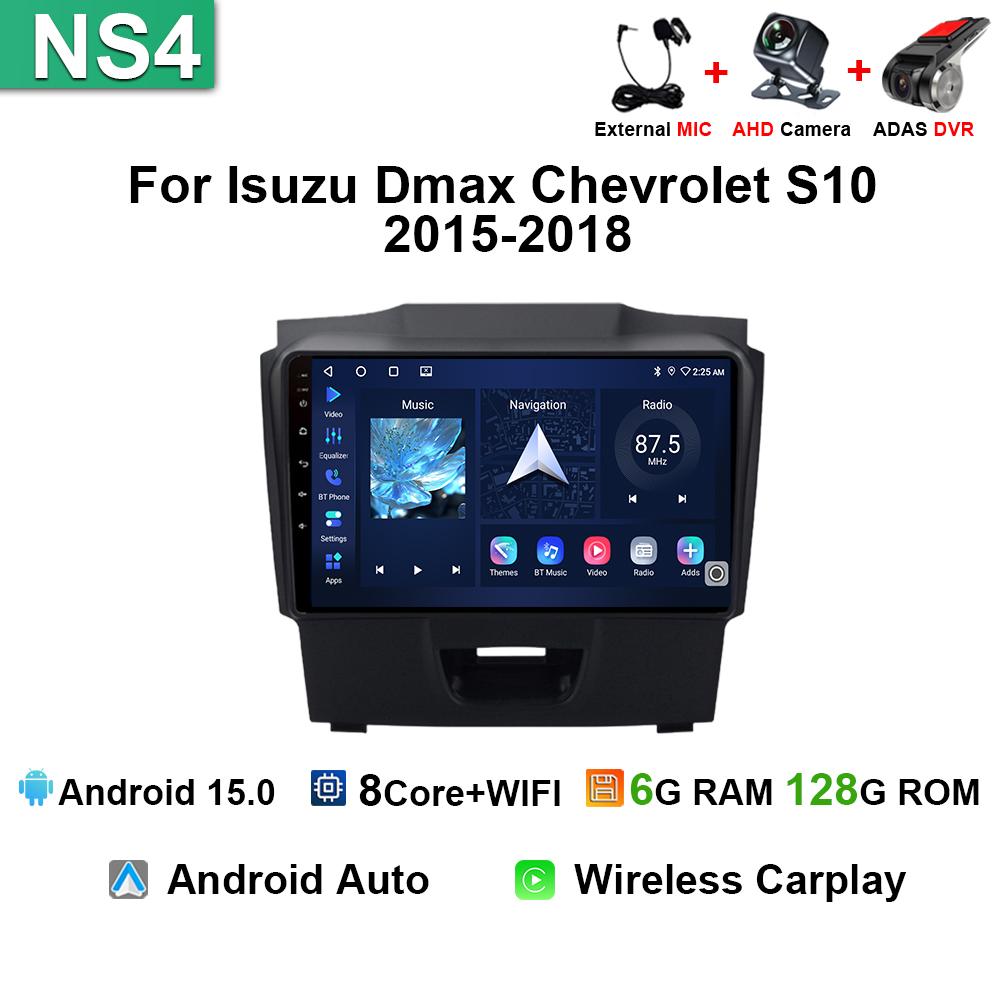 Car Radio  For Isuzu D-MAX DMAX Chevrolet S10 2015 - 2018 Android15 Autoradio Multimedia Player  Wireless Carplay Navigation GPS  YL5