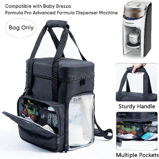 SFYBYHEART Carrying Case Compatible with Baby Brezza Formula Pro Advanced Formula Dispenser Machine Carrying Bag - Baby Formula Mixer Travel Bag with