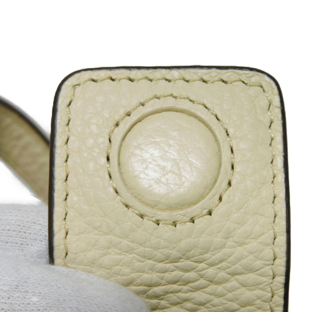 Used 10833 Britten Phone Crossbody 141000 122 7921 Ivory Pochette with Double T Logo in New Cream, Unisex from Japan