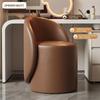 Light Luxury Nordic High Back Vanity Chair, Simple Manicure & Makeup Stool for Bedroom