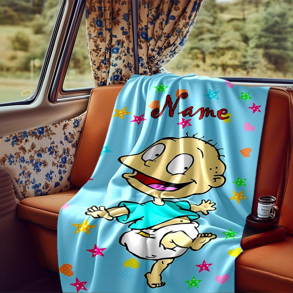 Rugrats Tommy Pickles Blanket Personalized Name Soft Comfortable Stylish Blanket Car Blanket Perfect For Travel Camping Outdoor Home Suitable For All