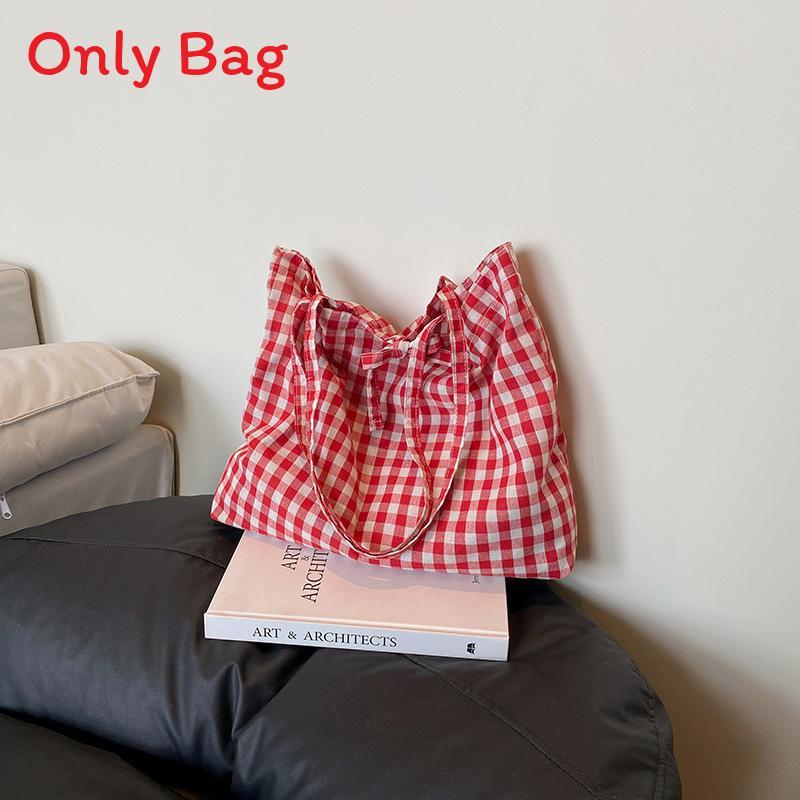Canvas Tote Bag For Women With Stitching Detail For Daily Casual Use