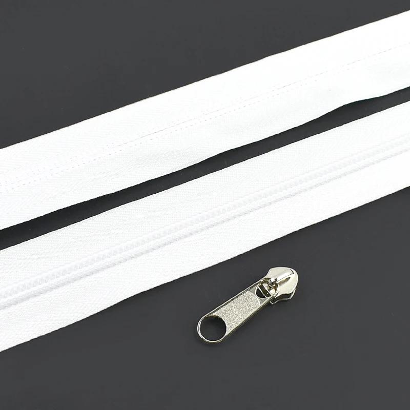 Meetee 3-10M 5# Nylon Zippers with Slider Clothing Zip Heads Puller Repair Kit Bag Garment Replacement DIY Zipper Accessories