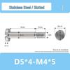 Stainless Steel M4*D5D6 Slotted Shaft Sleeve Screw with Partial Thread and Plain Rod