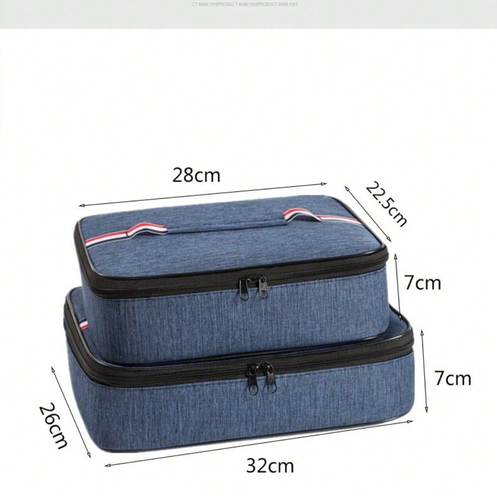 Waterproof thermal insulation bag, handbag, lunch box bag, bento, office workers  thickened with rice bags to go out with thermal insulation bags
