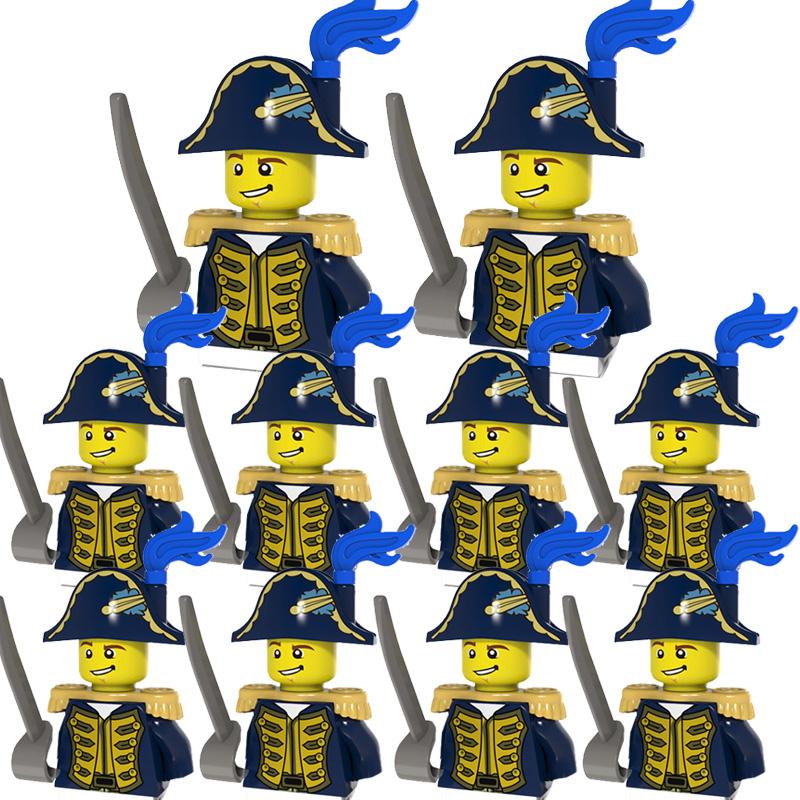 Napoleon Wars Military Figures Army Soliders Weaponry Suit Small Particles Building Blocks Childrens DIY Toys Boys Gifts