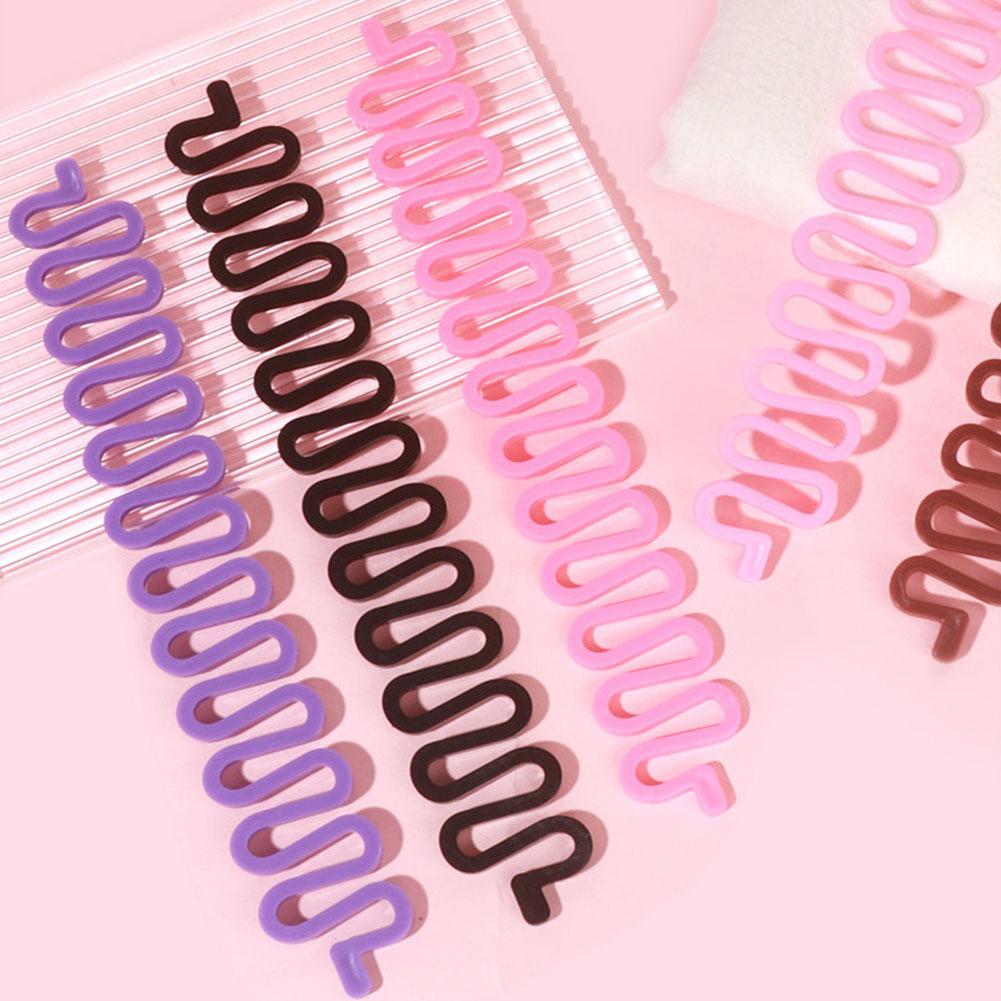 1pcs Magic Multiple Hair Braided Tool Girls Side Braid Hair Clips Wavy Twist Tool Hairpin Women Salon Barber Hair Styling Tools