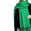 Versatile mohair solid color scarf women's winter thickening simple warmth enlarged shawl scarf