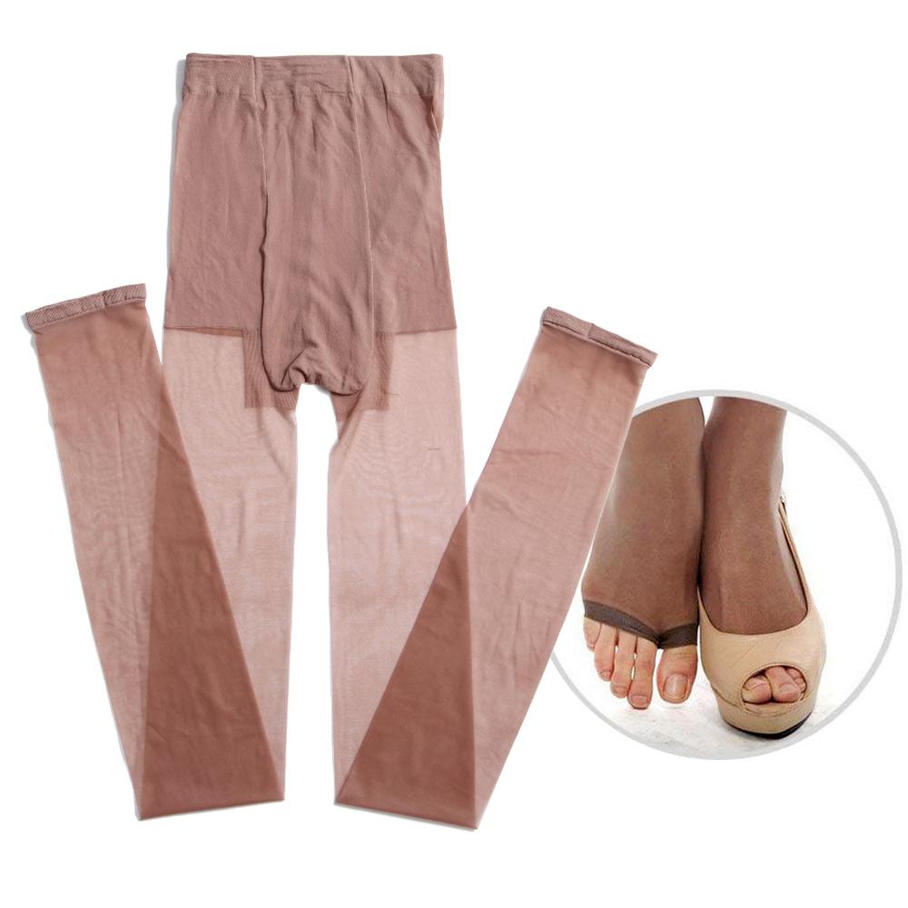 Sale Sexy Women Sheer Ultra-Thin Tights Pantyhose Open Toe Pantyhose Fashion Stockings