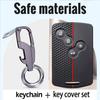 Carbon Fiber TPU Car Key Cover Case Shell for Hyundai Tucson Creta Ix25 I10 I20 I30 Verna Mistra Elantra Santa Fe 2015-2018