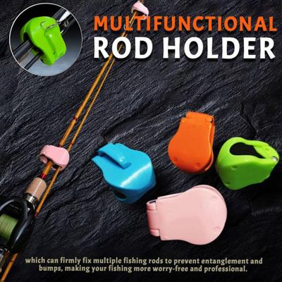 4/8 Stuks Hengelhouder Duurzame Constructie Compact Draagbaar Multifunctioneel Elastische Hengelhouder Riem Visaccessoires