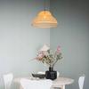 Hanging Ceiling Lamp Bamboo Boho Rattan Wood Loft