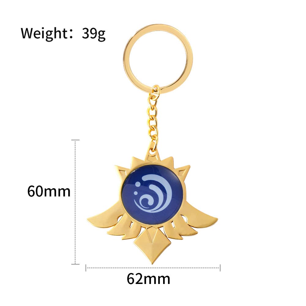 Mondo Ice Element Eye of God Merchandise Keychain Pendant Small Pendant for Car Keys Bag Decoration Birthday Gift School Festival Anime Accessories