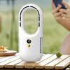 Bladeless Tower Fan USB Outdoor Fan Large Battery Rechargeable Fan Cooling Fan ABS Texture for Travel and Camping