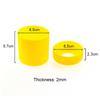 Silicone World 2pcs/set 6.5CM Silicone Cup Cover Stripes Heat Insulated For Glass Cup Sleeve 65MM Silicone Cup Bottom Cover