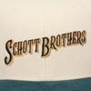 Schott Brother Logo Corduroy Flat Visor Cap (White)