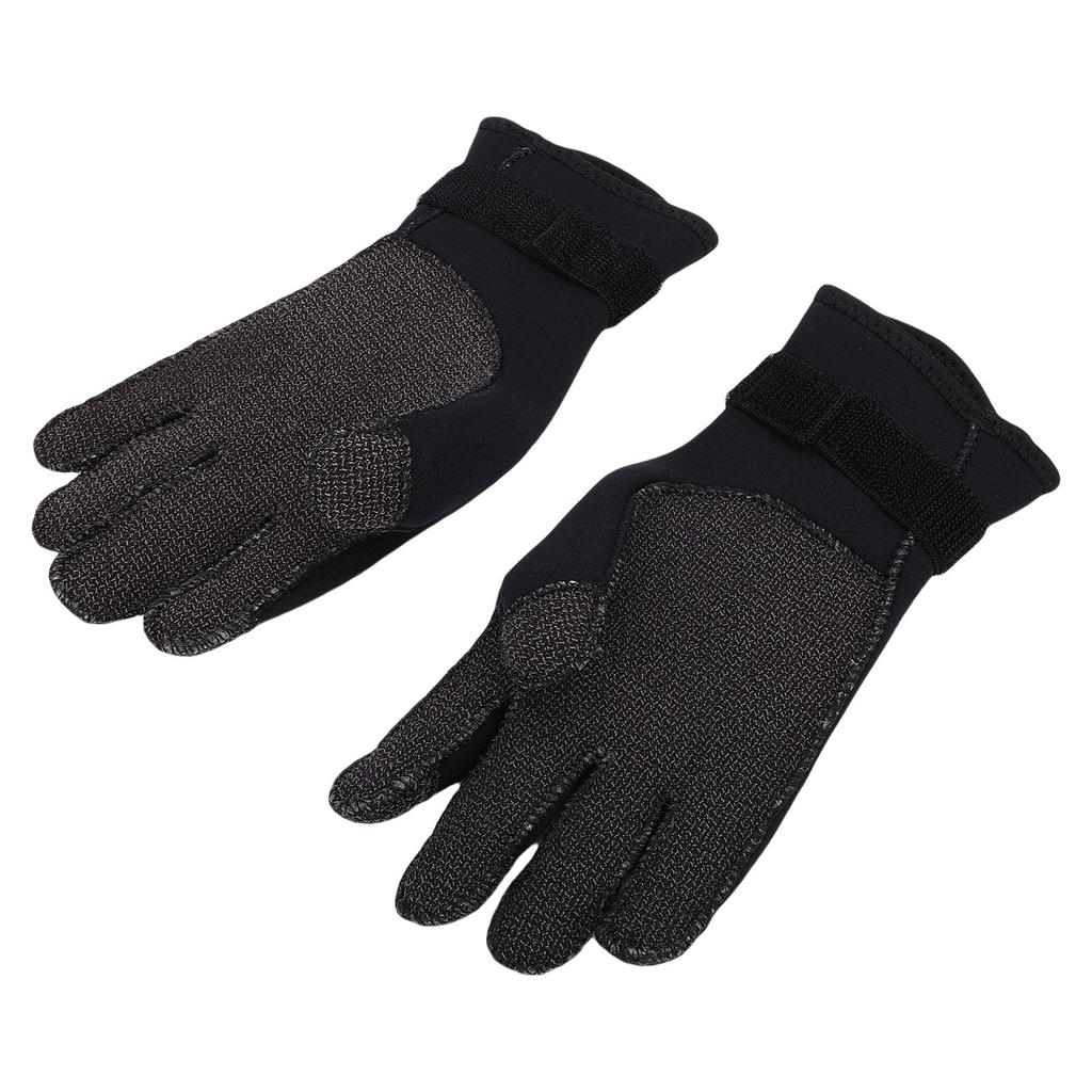 1 Pair 5mm Neoprene Diving Gloves Cut Proof Abrasionproof Thermal Dive Gloves Comfortable Fit L