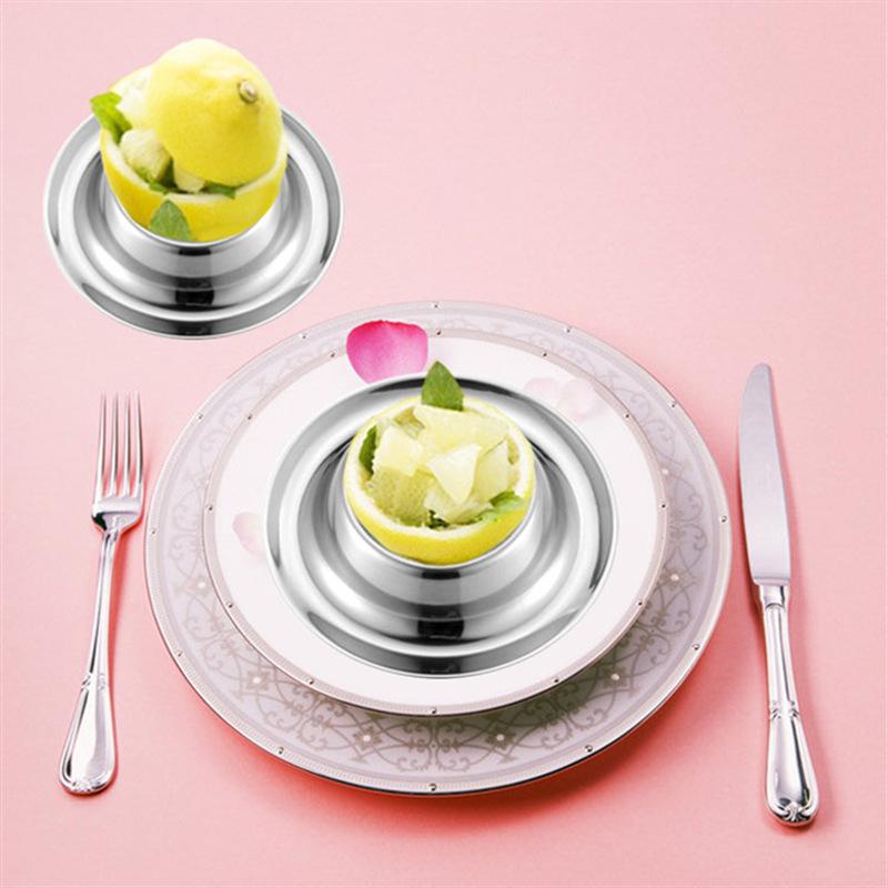 Egg Cup Holder Stainless Steel Egg Cups Plates Tableware Holder For Hard Soft Boiled Egg Kitchen Display