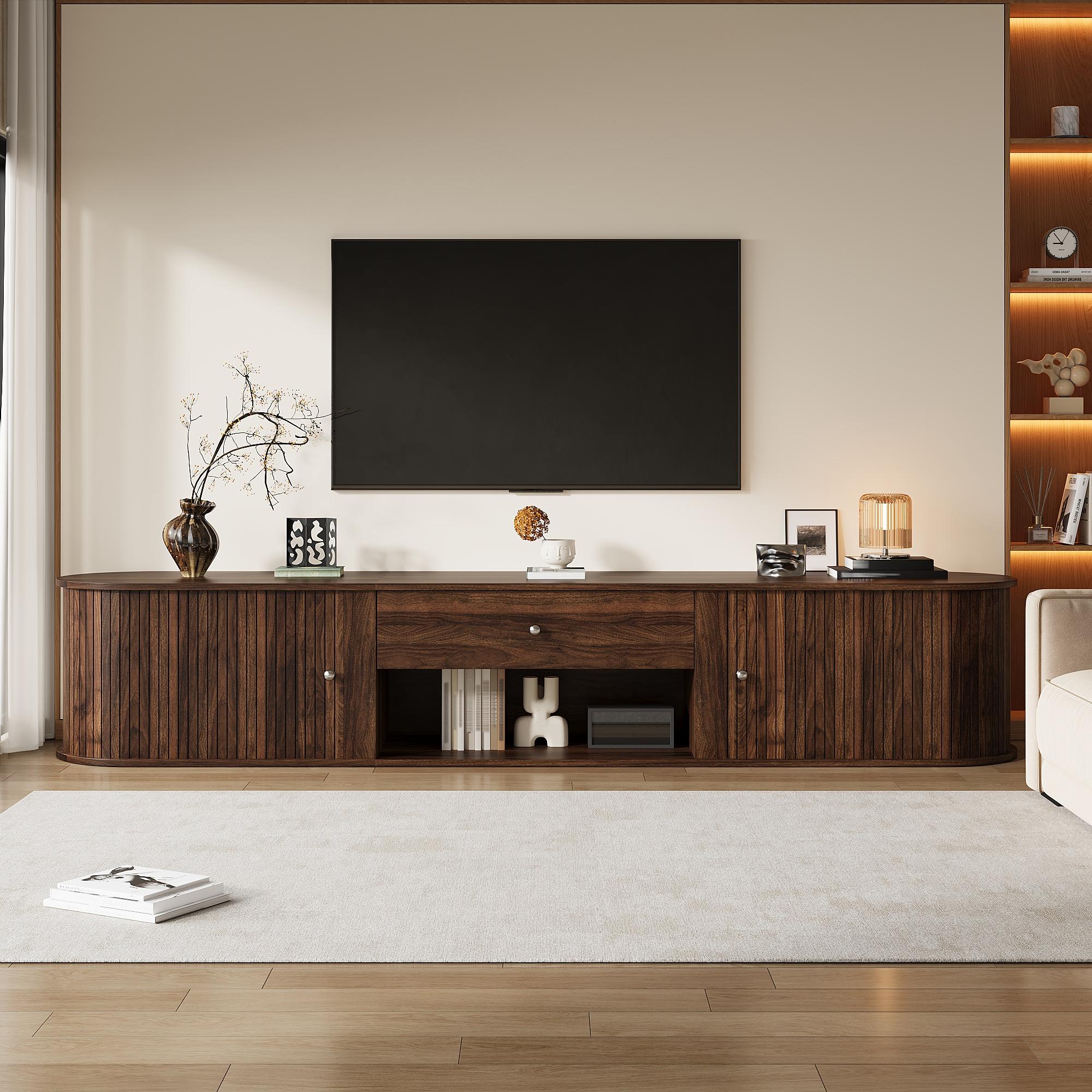 TV Cabinet with Round Design and
