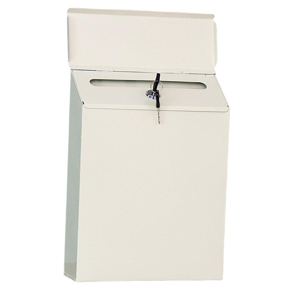 Hanging Security Wall Mounted Comment Suggestion Drop Box Durable Key Magazines Holder Postbox Case