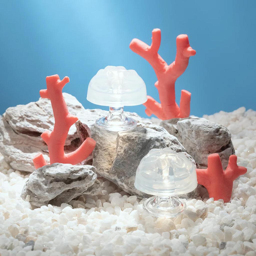 with Kiko iroha Petit Jiggly No Batteries Required [Co-developed Mizuhara] Coral, Texture, Disposable,