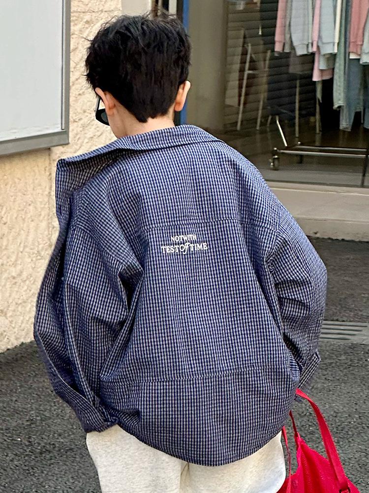 2025 Spring Retro Plaid Shirts for Boys and Girls