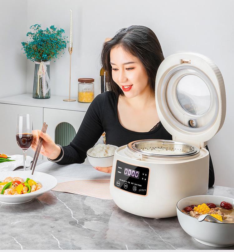 Chuwu 3L Smart Rice Cooker with Voice Control & Soup Separation, Ideal for New Homes