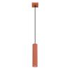 Lampe Suspendue Karbon 1 Gu10 Ocre Rouge Alu Sollux Sl.1630
