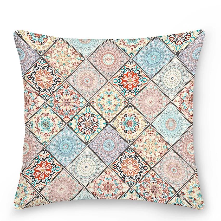 Mandala Pillowcase Decor Sofa Bed  Decorative Car Cushion Cover Boho Style