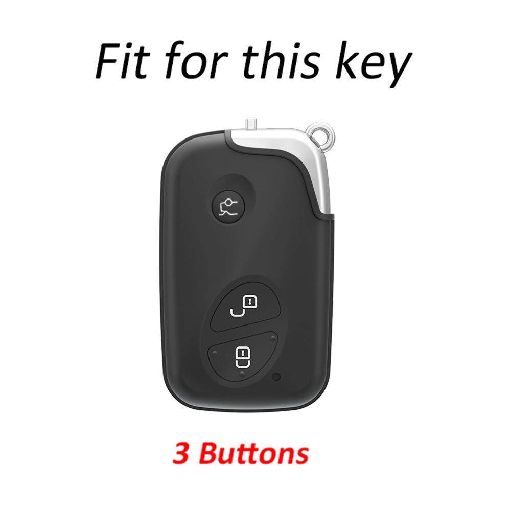 3 Buttons Auto Key Shell Keyless Protector for Lexus LX570 IS350 RX350 IS250 GS430 ES350 GS350 TPU Car Key Case Cover Fob