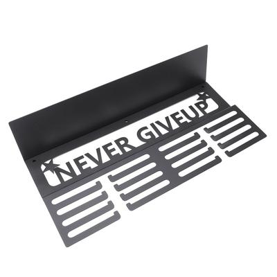 Medal Hanger Display Multipurpose Innovative Wall Mounted Metal Awards Rack with Shelf for Runners