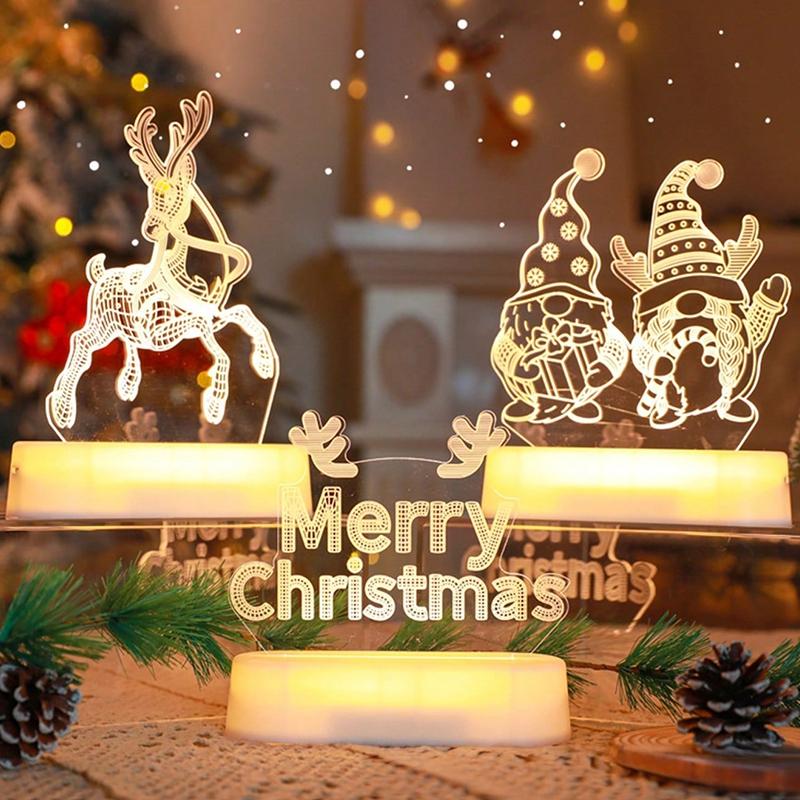 Christmas Ornaments Lights LED Fairy Lights Christmas Decorations for Home 2025 Xmas Ornaments Navidad Noel Gifts New Year 2025
