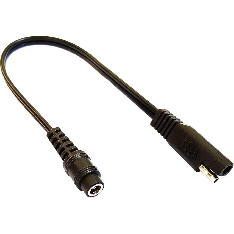 MOTOPOWER MP69006 10" SAE To Coax Female Adapter Cable SAE To DC Coax Motorcycle Heat Clothing Jack Adapter