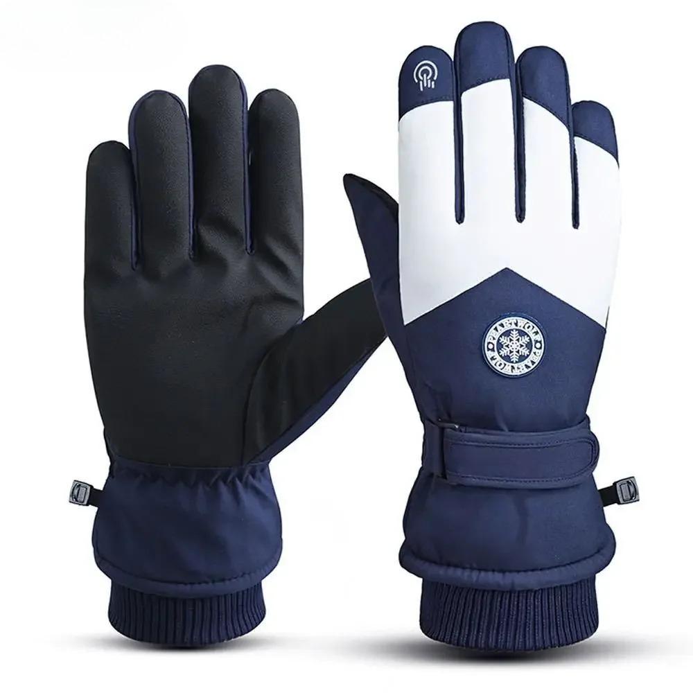 

Snowboard Ski Gloves Winter Outdoor Couple Thickened Thermal Gloves Non-slip Waterproof Touch Screen Motorcycle Driving Gloves