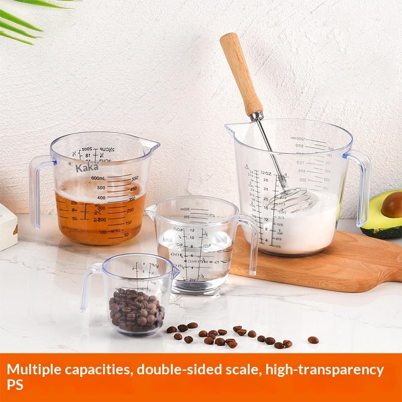 150/300/600/1000Ml 1 Pcs Baking Liquid Measuring Cups Scale Cup Plastic Mixing Cup Kitchen Baking Tools