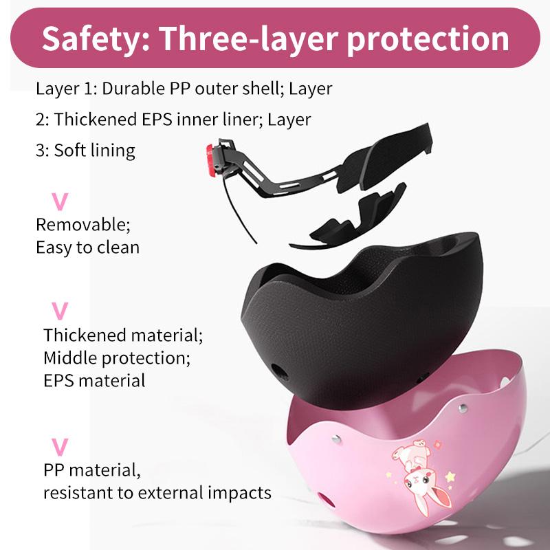 Child protective equipment helmet elbow knee pads for girls aged 3 4 5 6 7 8 9 10 11 12 year boy Suitable for roller skating and skiing