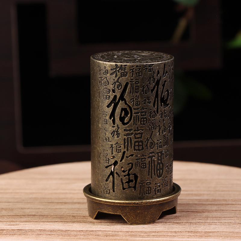 Square Vertical Incense Burner Small Xiangyun Alloy Incense Holder Indoor Aromatherapy Home Ornament Chinese Plum Inense Burners 7