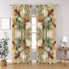 2pcs Vintage Floral Art Nouveau Patterned Curtains   Design for Living Room Bedroom Classic Home Window    Rod Pocket Curtains