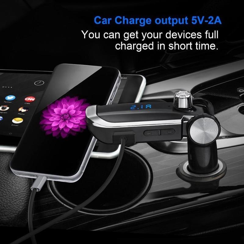 Hands Free беспроводной Bluetooth Fm передатчик BBL02 FM модулятор автомобильный комплект A2DP 5V 2.1A USB зарядное устройство TF