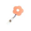 Name Tag Retractable Badge Holder Flower ID Card Holder Cartoon Easy Pull Buckle  Hospital Use