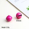 22mm Painted Candy Color Metal Bells for DIY Jewelry, Keychains, Ornaments, and Small Pet Accessories.