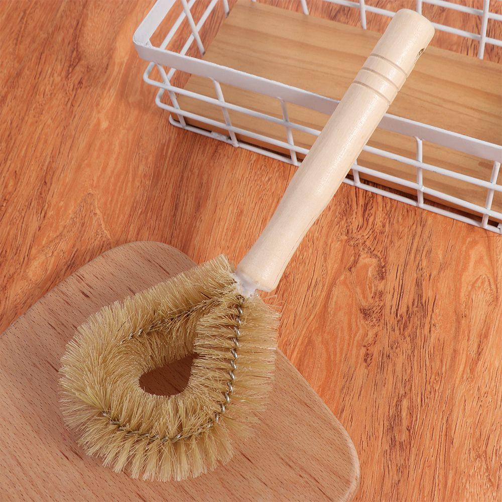 

Natural Cleaning Brushe Non-stick Wooden Pot Brush Kitchen Supplies Scrubbing Brush Pot
